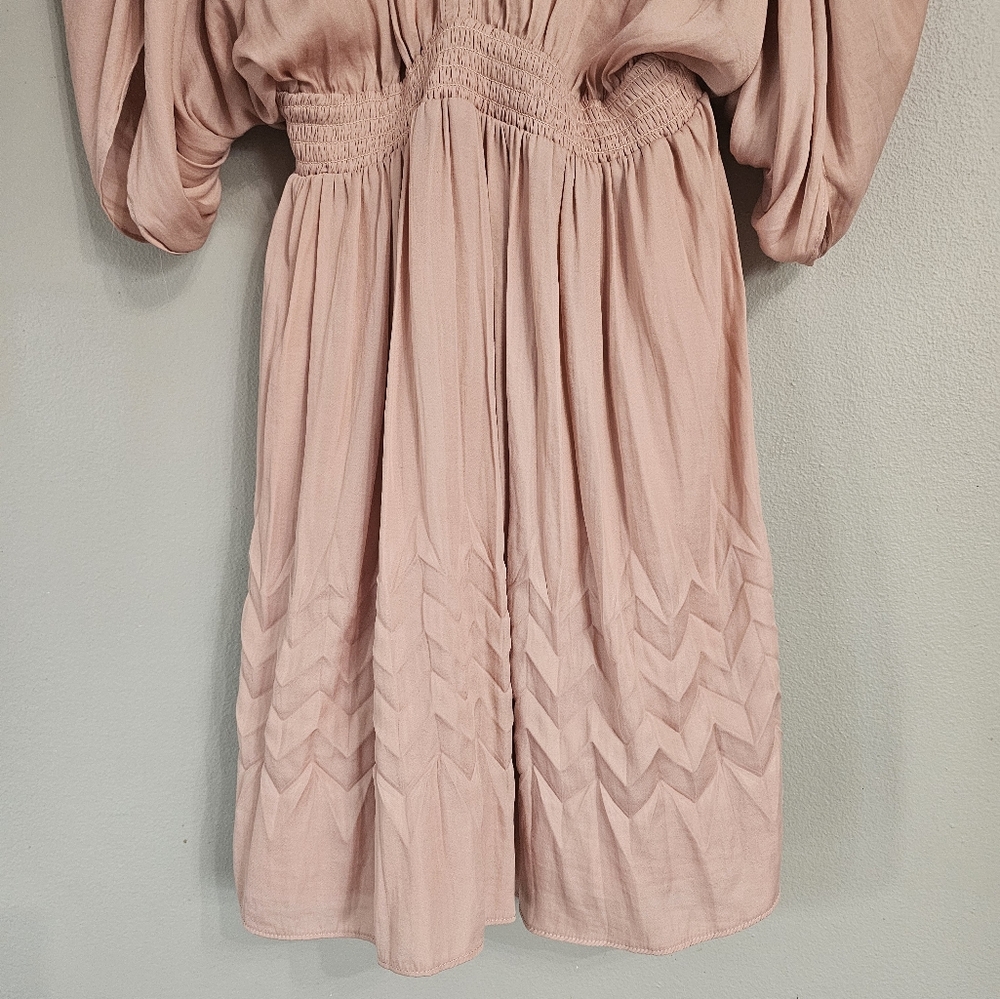 Mustard Seed V- Neck Dress. Powder Rose Color. Size M. - Picture 8 of 14